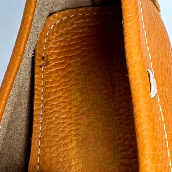 ERES Driving Moccasin Loafer size 7 Women Burnt Orange O Ring Accent - Picture 16 of 16